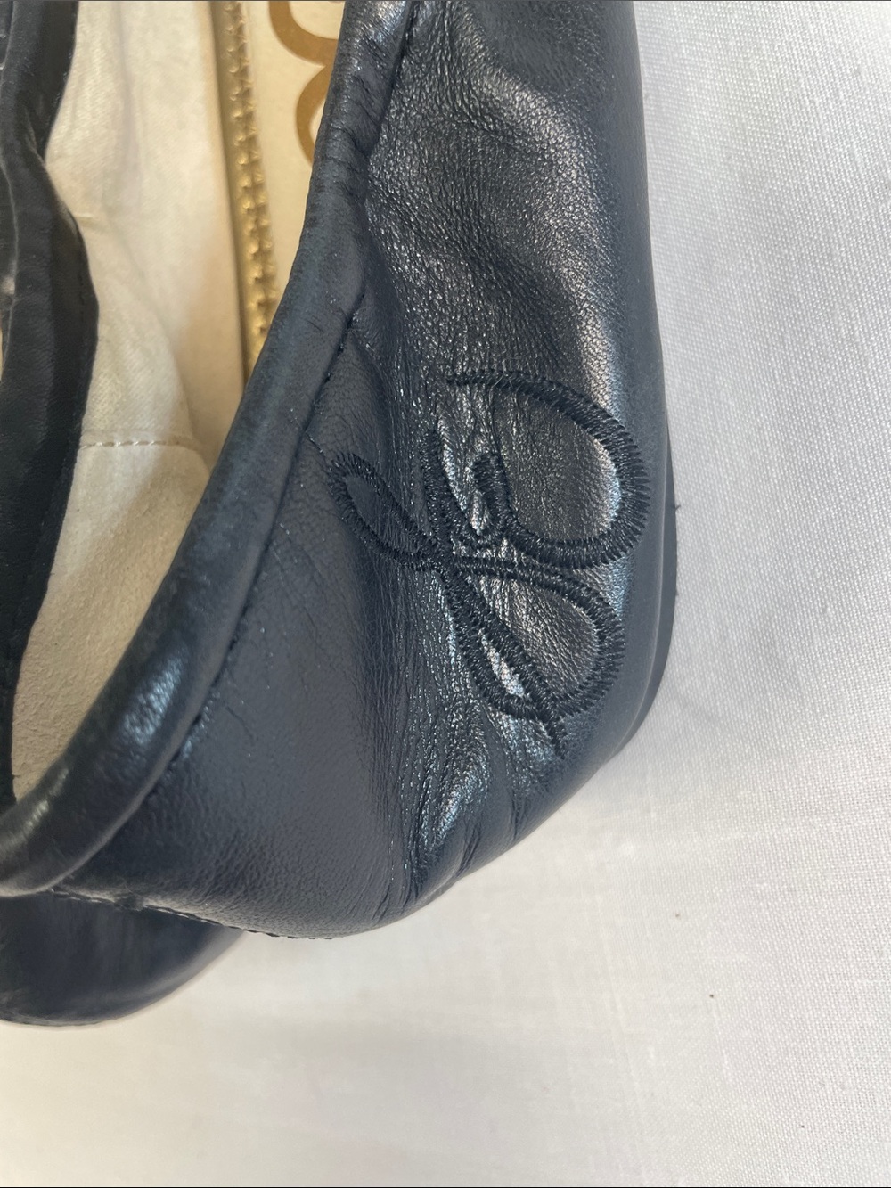 Sam Edelman Black Leather Slip-On Ballet Flats - Picture 2 of 6
